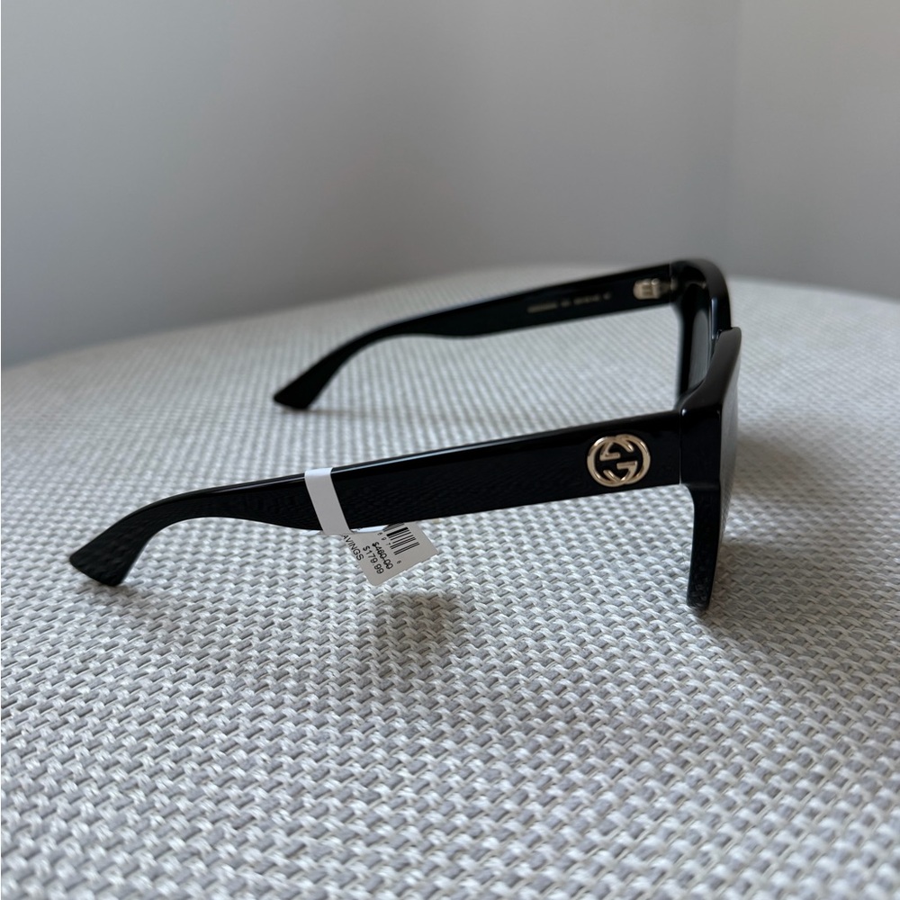 NWT GUCCI Black Square Sunglasses - Picture 3 of 4